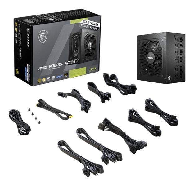 Блок живлення MSI A750GL II 750W (306-7ZP8E11-CE0) 1437432 фото