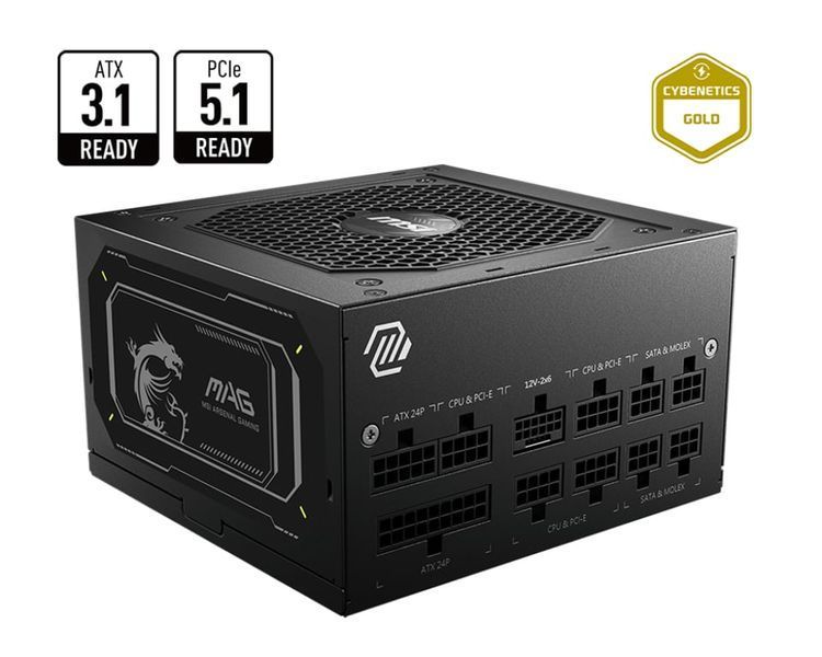 Блок живлення MSI A750GL II 750W (306-7ZP8E11-CE0) 1437432 фото