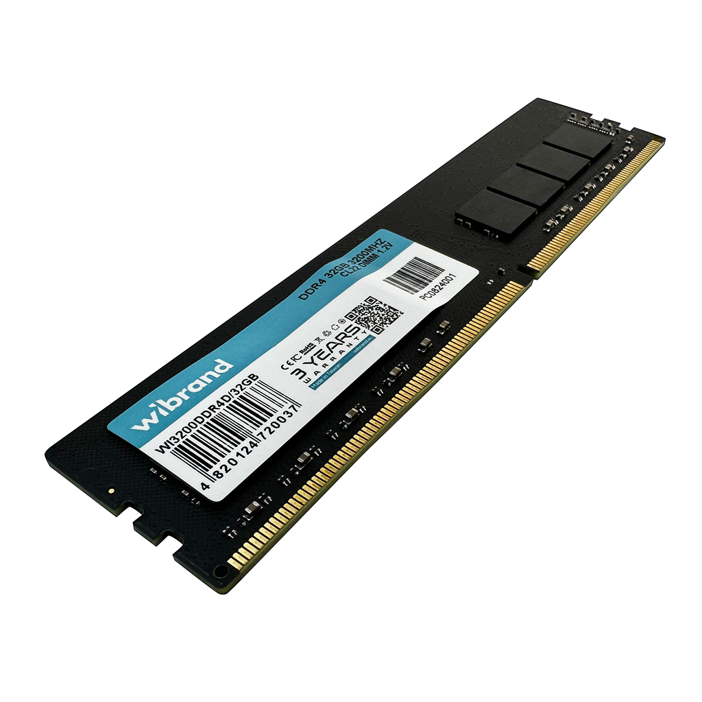 Фото Пам'ять для настільних комп'ютерів Wibrand 32 GB DDR4 3200 MHz (WI3200DDR4D/32GB)
