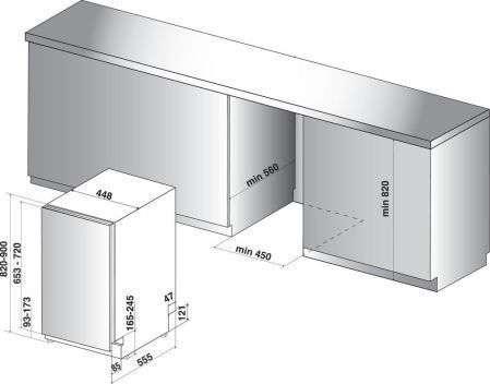 Посудомоечная машина Whirlpool WSIO 3O34 PFE X 1361293ua фото