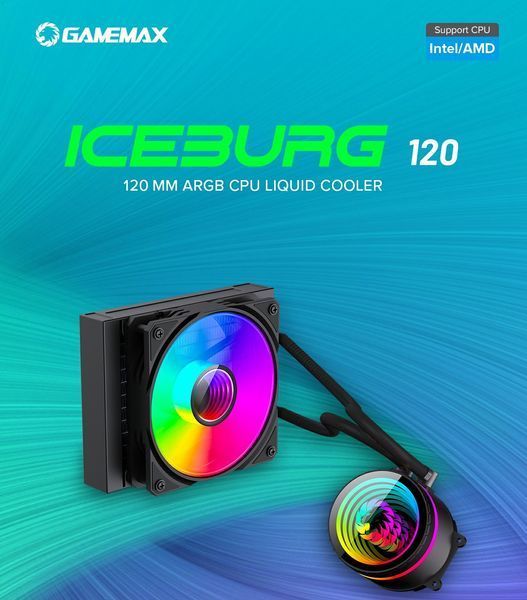 Водяне охолодження GameMax Iceburg 120 BK (Iceburg 120 BK) 1474932ua фото