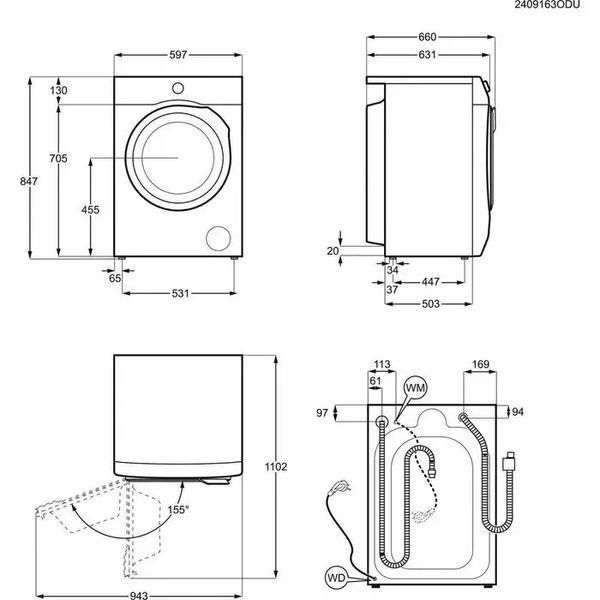 Прально-сушильна машина автоматична Electrolux EW7W5607AP 1346237 фото