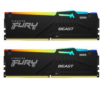 Оперативна пам'ять для настільних комп'ютерів Kingston FURY 64 GB (2x32GB) DDR5 5600 MHz Beast RGB EXPO (KF556C36BBEAK2-64) 1352600ua фото