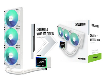 Водяне охолодження ASRock Challenger 360 Digital ARGB White 1480671 фото