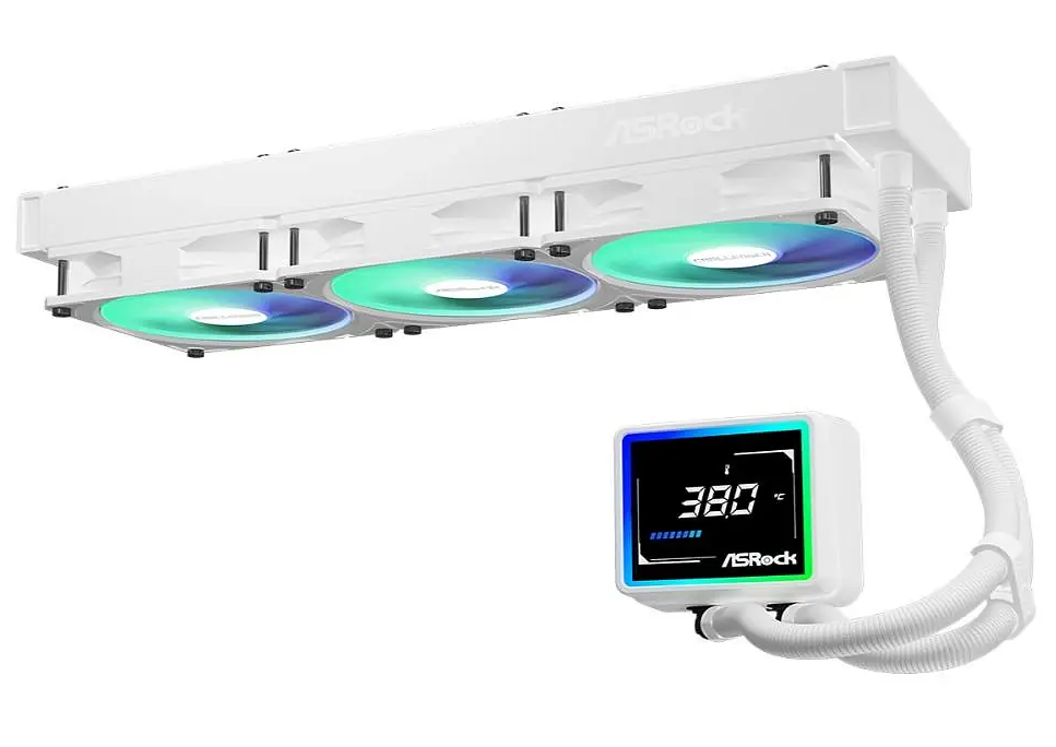 фото Водяне охолодження ASRock Challenger 360 Digital ARGB White 3