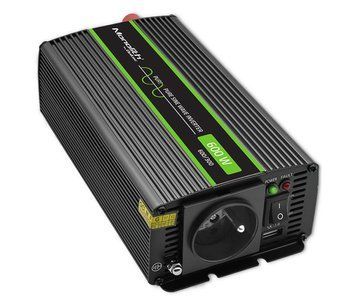 Перетворювач (інвертор) DC-AC Qoltec 12V/230V 600/1200W (51925) 1400975 фото