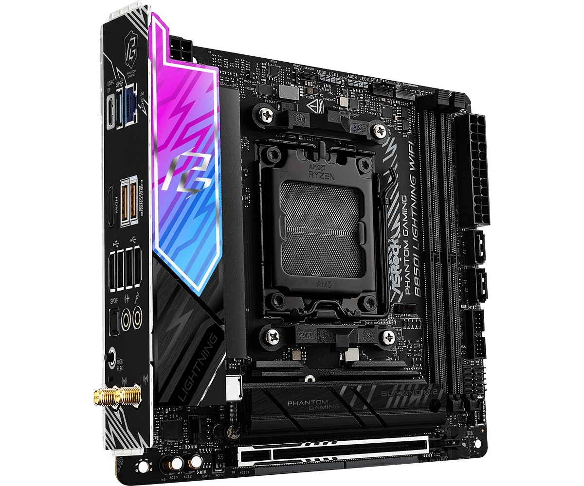 фото Материнська плата ASRock B850I Lightning WiFi 3
