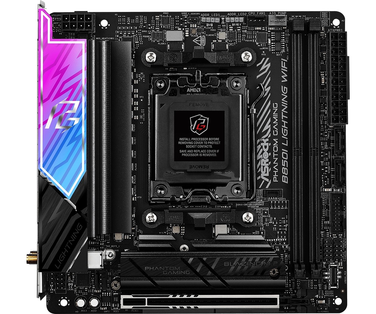 фото Материнська плата ASRock B850I Lightning WiFi 1