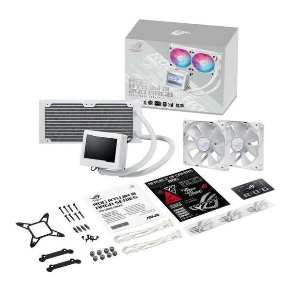Водяне охолодження Asus Rog Ryujin III 240 ARGB White Edition (90RC00K2-M0UAY0) 1348126 фото