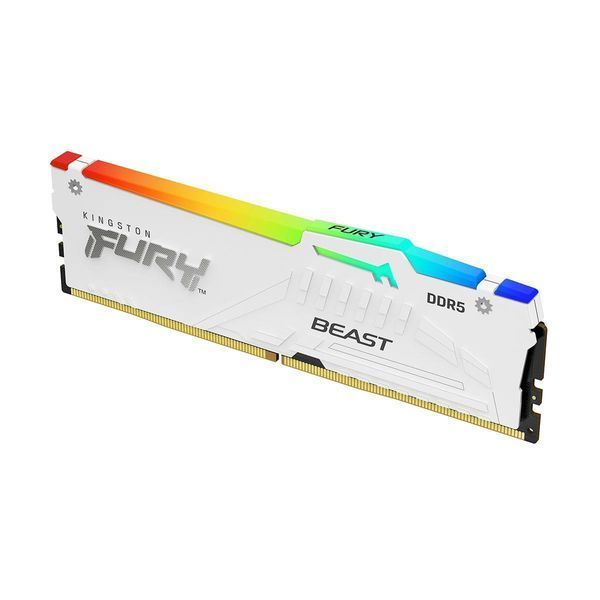 Пам'ять для настільних комп'ютерів Kingston Fury 32 GB DDR5 6000 MHz Beast RGB Expo White (KF560C36BWEA-32) 1399411 фото