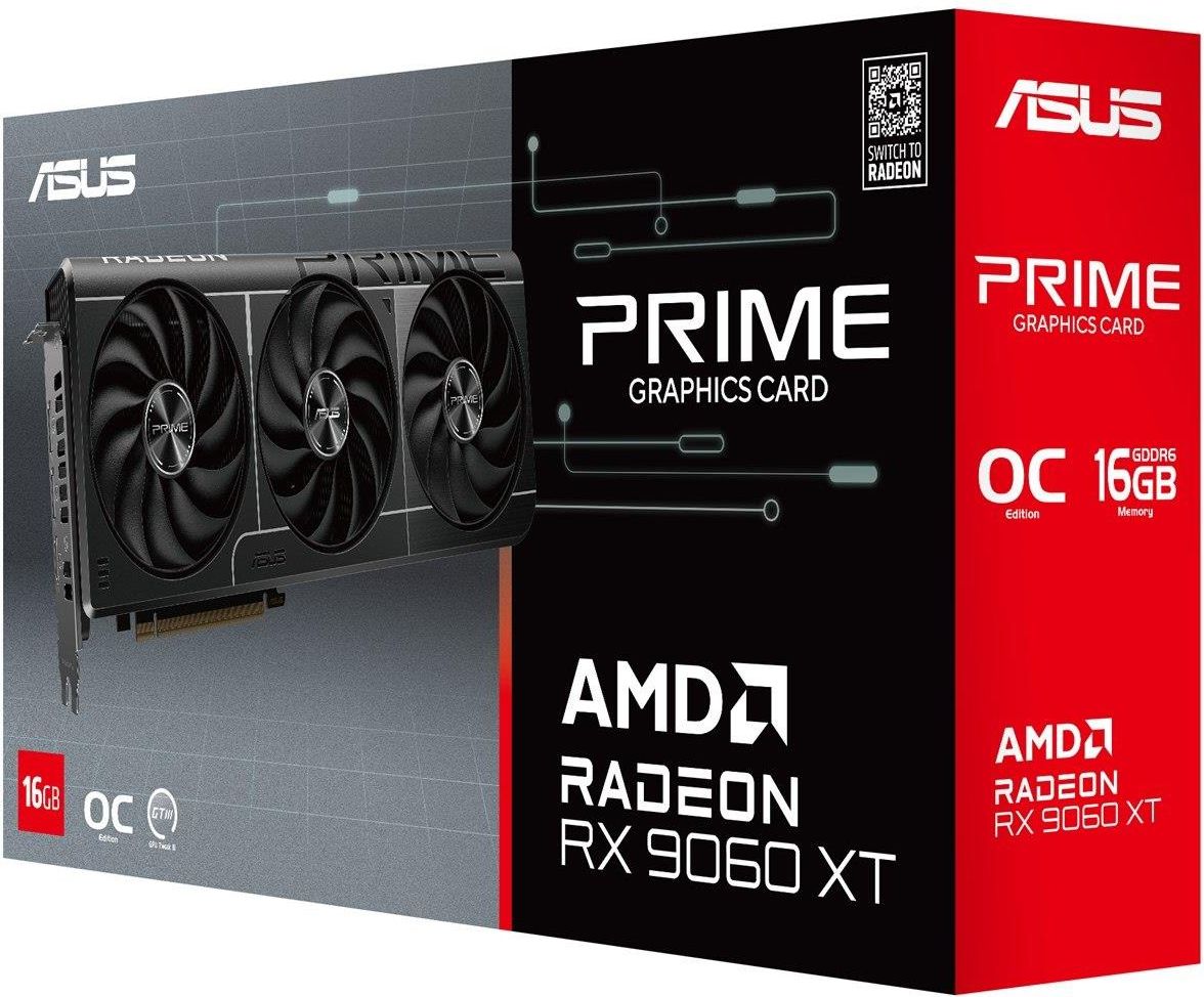 фото Відеокарта Asus PRIME-RX9060XT-O16G 1