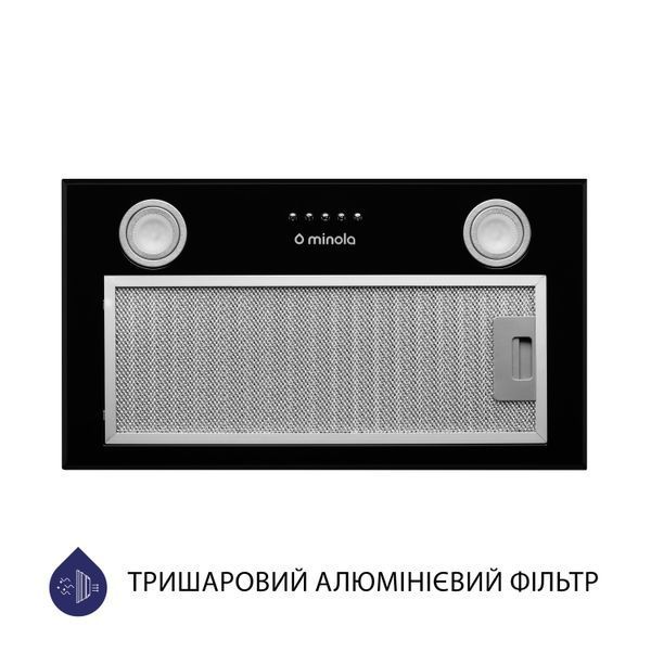Витяжка вбудована Minola HBI 5722 BL 1200 LED 1474803ua фото