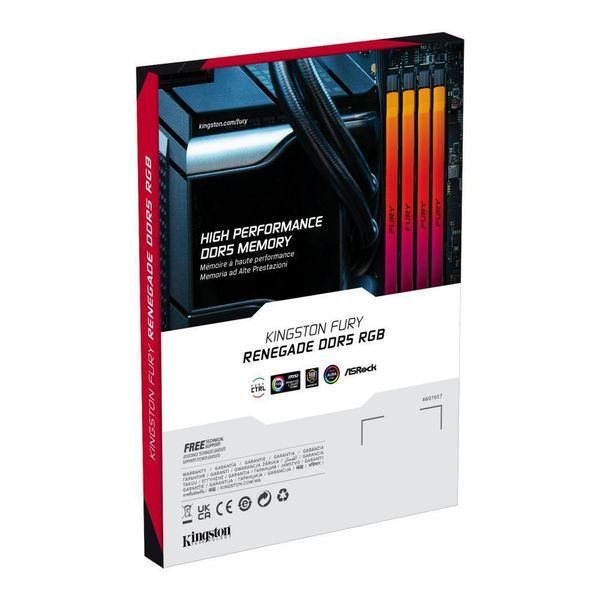 Пам'ять для настільних комп'ютерів Kingston Fury 48 GB DDR5 6000 MHz Renegade RGB (KF560C32RSA-48) 1399499 фото