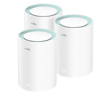 Бездротовий Маршрутизатор (Роутер) Cudy System WiFi Mesh M1300 (3-Pack) 1353197 фото