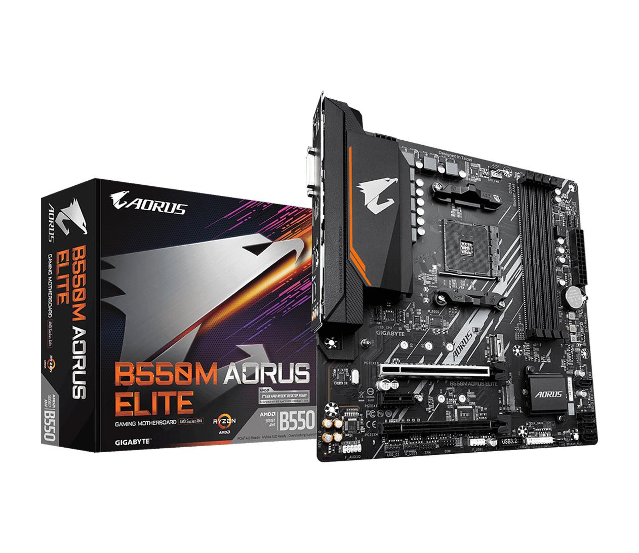 фото Материнська плата Gigabyte B550M AORUS ELITE 2