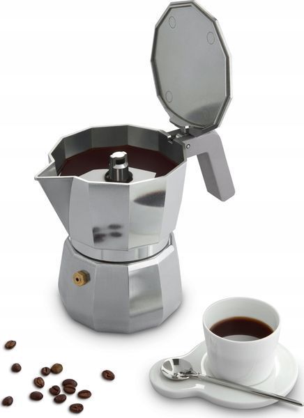 Кофеварка гейзерна Alessi Coffee Maker Moka Silver (DC06/3) 1435343 фото