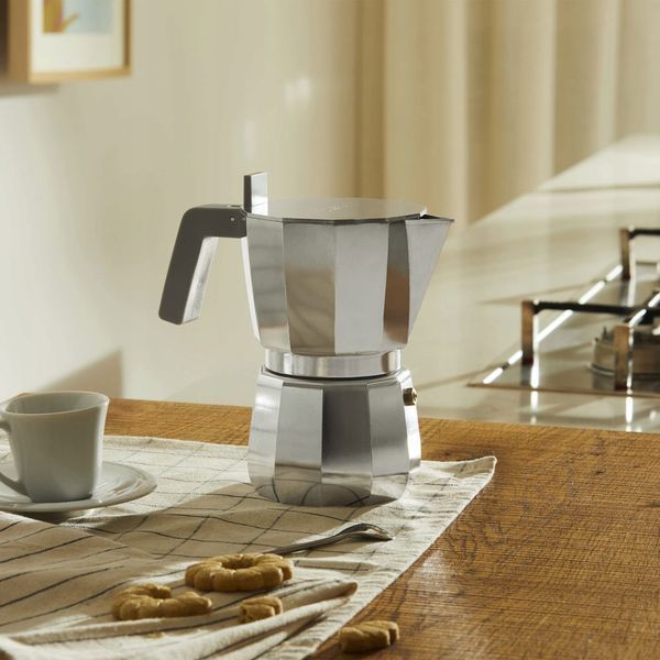 Кофеварка гейзерна Alessi Coffee Maker Moka Silver (DC06/3) 1435343 фото