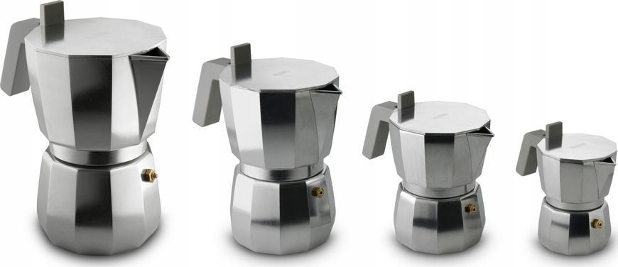 Кофеварка гейзерна Alessi Coffee Maker Moka Silver (DC06/3) 1435343 фото