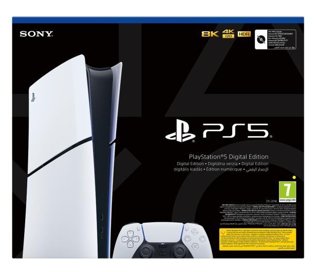 Стаціонарна ігрова приставка Sony PlayStation 5 Slim Digital Edition 825GB White (1000040658) 1365914 фото