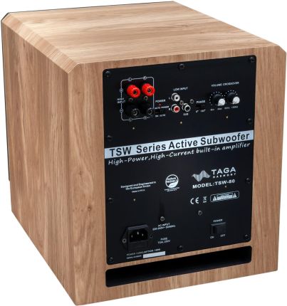 Фото Сабвуфер активный Taga Harmony TSW-80 Oak