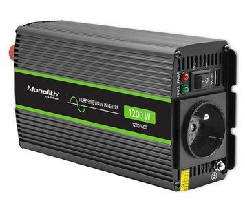 Перетворювач (інвертор) Qoltec 24V 230V 600W/1200W (51937) 1388225 фото