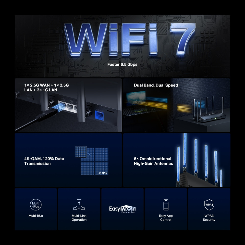 Фото Wi-Fi-маршрутизатор Mercusys MR37BE