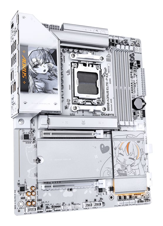 фото Материнська плата Gigabyte B850 Aorus Elite-P ICE 2