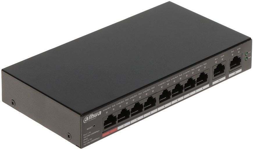 Комутатор керований рівня 2 Dahua Technology DH-CS4010-8GT-110 1367844 фото