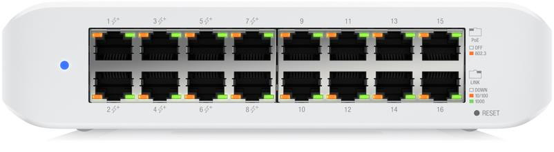 фото Комутатор керований рівня 2 Ubiquiti UniFi Switch Lite 16 PoE USW-Lite-16-PoE 1