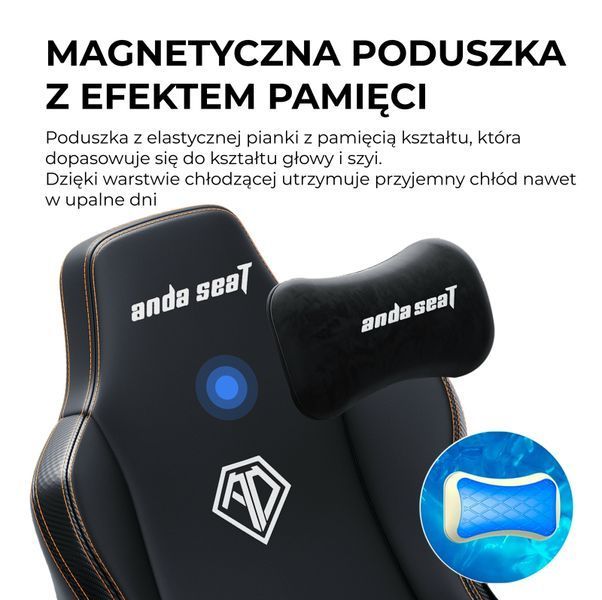 Комп'ютерне крісло для геймера Anda Seat Kaiser 3E XL Elegant Black (AD23YC-XL-08-B-PV/C-B01) 1366596 фото