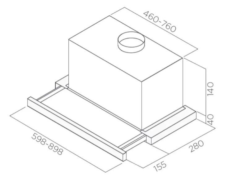 Вытяжка телескопическая Elica Elite 14 LUX BL/A/60 1358386 фото