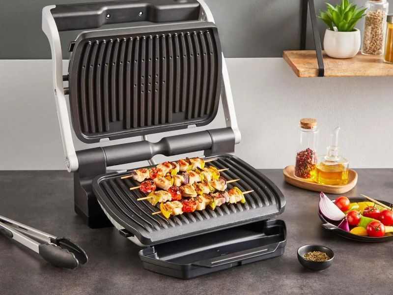 Электрогриль прижимной Tefal OptiGrill+ GC718D10 1348858 фото