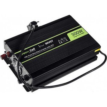 Перетворювач (інвертор) DC-AC Green Cell 12V 230V 300W/600W (INV07) 1363460 фото