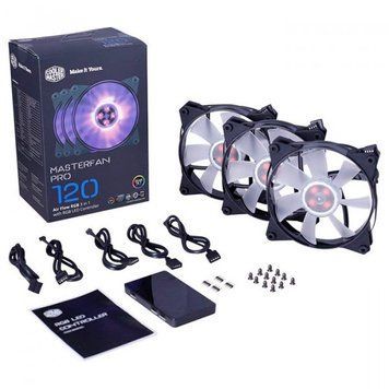 Вентилятор Cooler Master MasterFan Pro 120 Air Flow RGB with Controller (MFY-F2DC-113PC-R1) 1474759ua фото