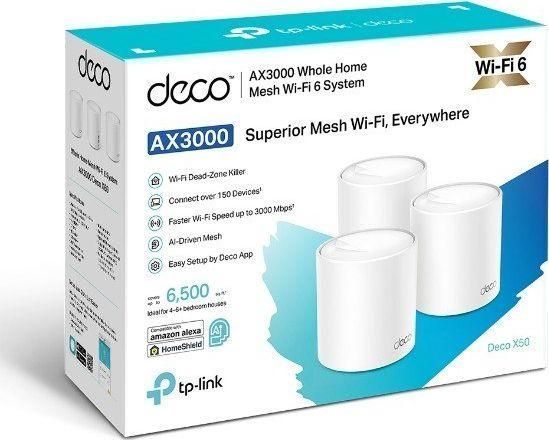Mesh-система TP-Link Deco X50 (3-Pack) 1355119 фото