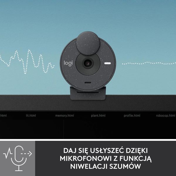Веб-камера Logitech Brio 300 FHD Graphite (960-001436) 1353860 фото