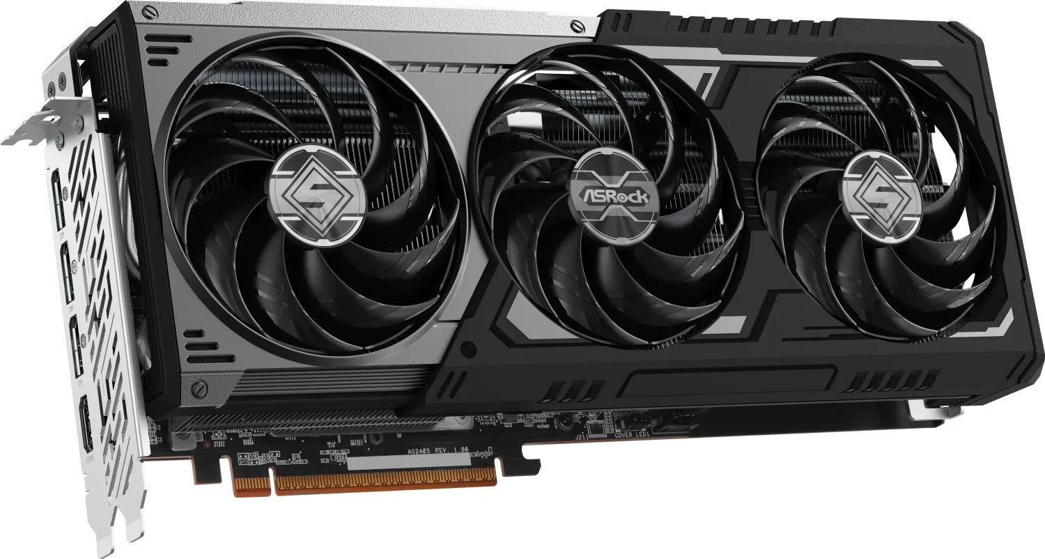 фото Відеокарта ASRock Radeon RX 9070 XT Steel Legend Dark 16GB (RX9070XT SLD 16G) 1