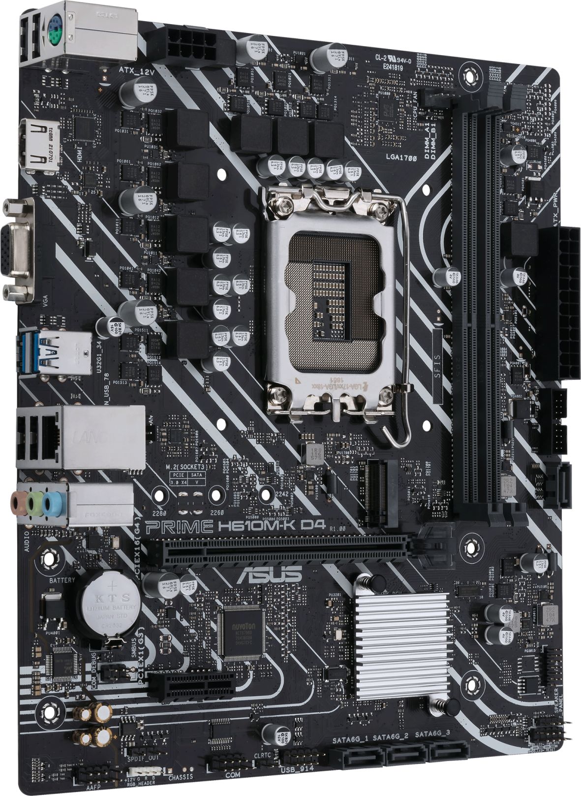 фото Материнская плата Asus Prime H610M-K D4 2