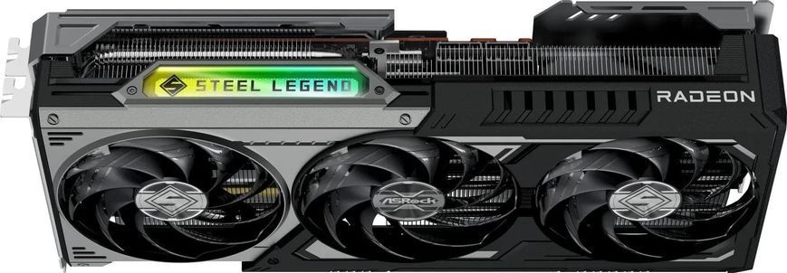 Відеокарта ASRock Radeon RX 9070 XT Steel Legend Dark 16GB (RX9070XT SLD 16G) 1446601 фото