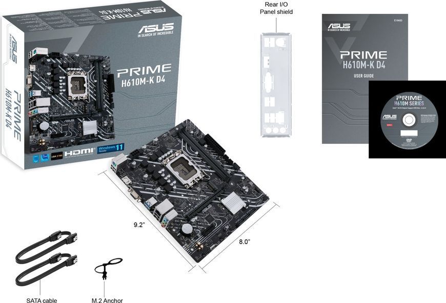 Материнская плата Asus Prime H610M-K D4 1478794ua фото