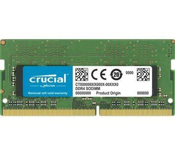 Пам'ять для ноутбуків Crucial 32 GB SO-DIMM DDR4 3200 MHz (CT32G4SFD832A) 1379695 фото