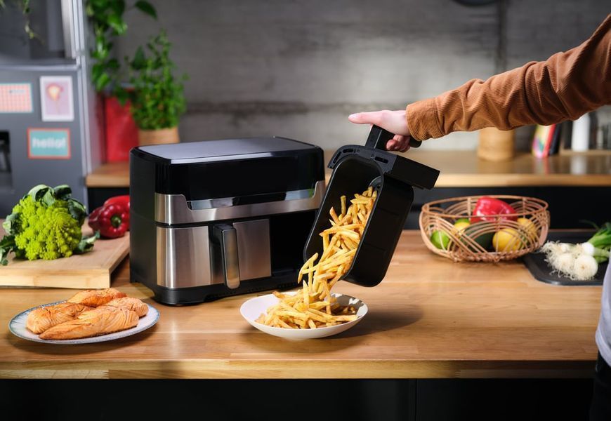 Мультипечь (аэрофритюрница) Tefal Dual Easy Fry & Grill Air Fryer EY905D10 1351836 фото