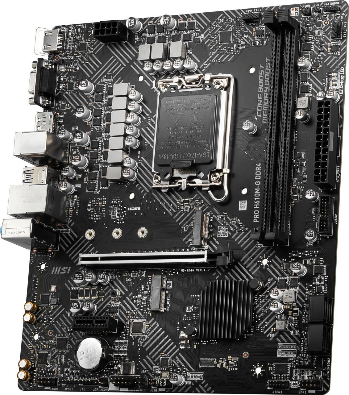 Фото Материнська плата MSI PRO H610M-G DDR4