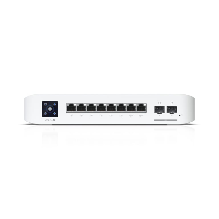 фото Комутатор керований рівня 3 Ubiquiti Pro 8 PoE (USW-PRO-8-POE) 1