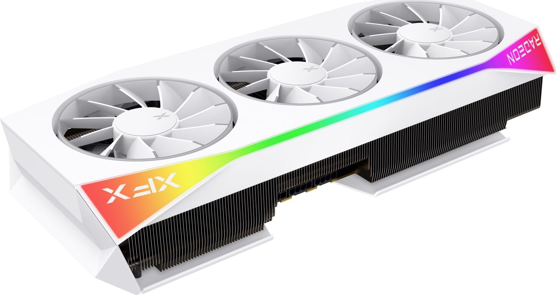 Фото Видеокарта XFX Mercury AMD Radeon RX 9070XT OC White Magnetic Air Edition with RGB (RX-97TMARGW9)
