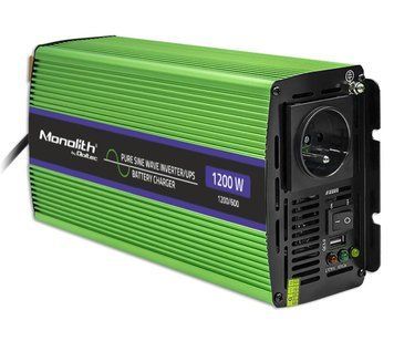 Перетворювач (інвертор) Qoltec UPS 12V 230V 600W/1200W (51941) 1388230 фото