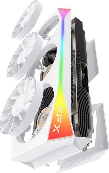 Видеокарта XFX Mercury AMD Radeon RX 9070XT OC White Magnetic Air Edition with RGB (RX-97TMARGW9) 1446751 фото
