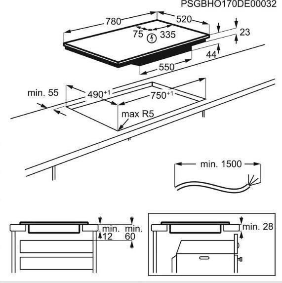 Варильна поверхня електрична Electrolux EIV83443BW 1361439 фото