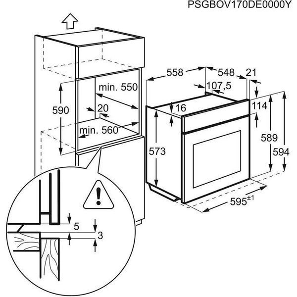 Духовка електрична Electrolux EOD6P77WX 1358665 фото