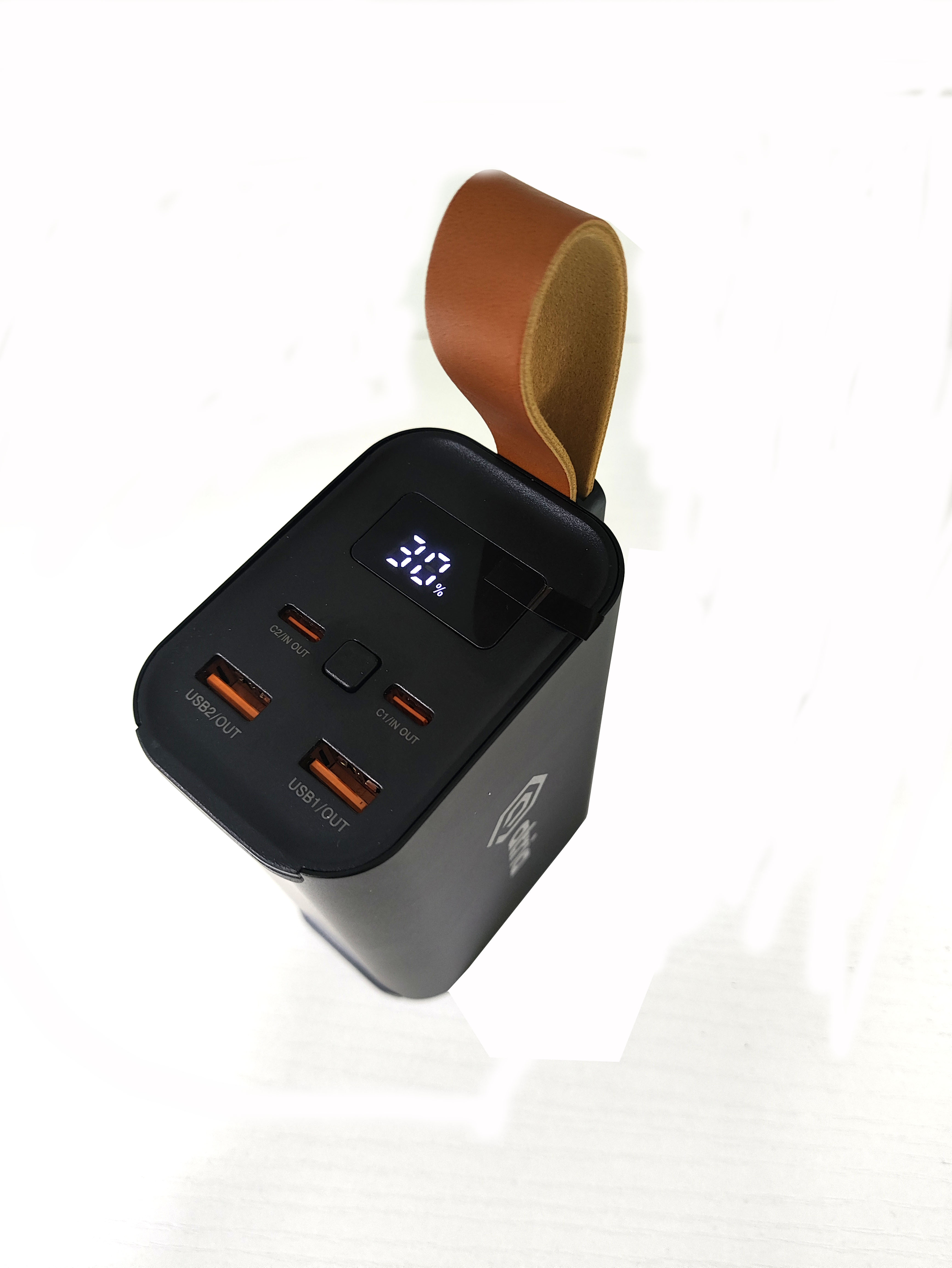 Фото Зовнішній акумулятор (павербанк) Atria WPD-130 30000mAh Black